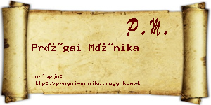 Prágai Mónika névjegykártya